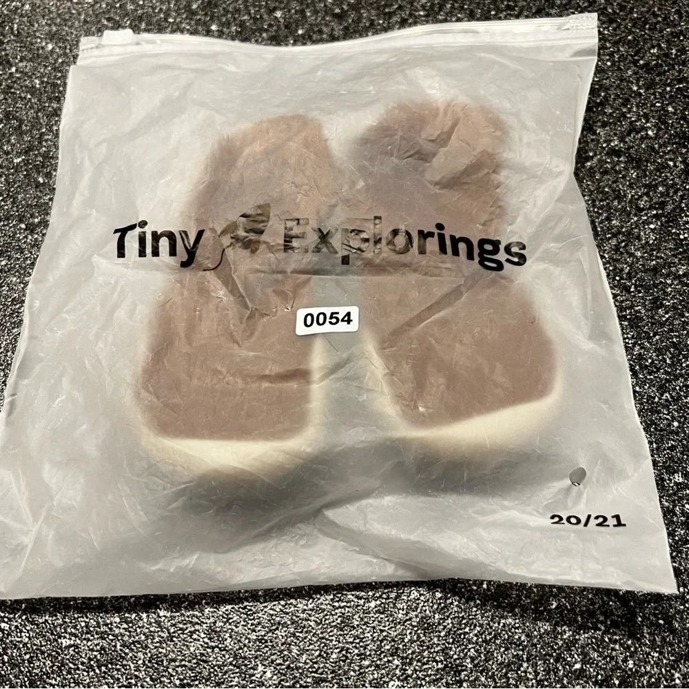 3/$15 Brown Toddler Sock Shoes